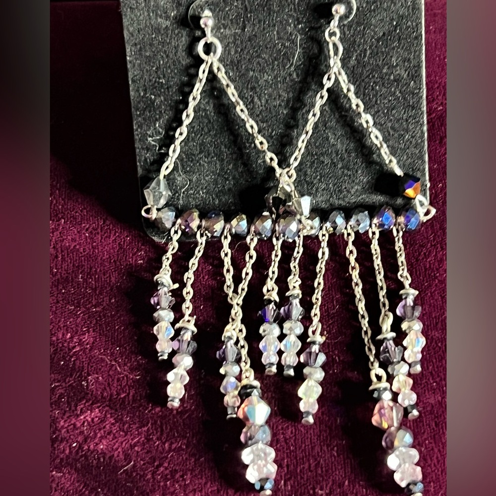 *Celestial Cascade: Stunning Sterling Silver Earrings